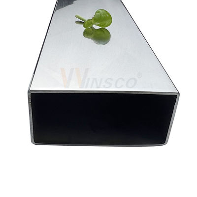 0.8 mm-5.0 mm Spessore tubo piatto inossidabile 100 mmx50 mm tubo rettangolare in acciaio inossidabile di grandi dimensioni 201 304 316 grado