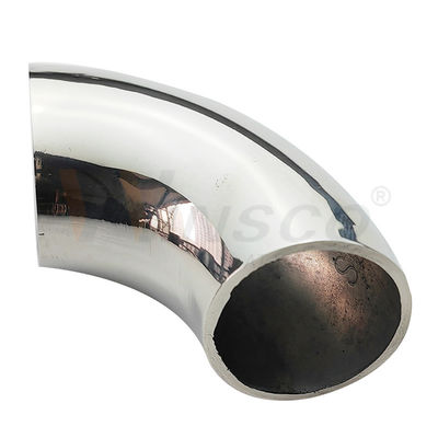Fittings finissimi di lucidatura inossidabile in acciaio inox satinato 201 304 316 di grado 25,4 mm 1'' Dia 66 mm Arco acciaio inossidabile 90 gradi gomito