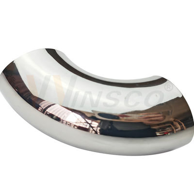 Alta precisione SS 201 304 316 Infissi di ringhiera 1,2 mm-2,0 mm Spessore 50,8 mm 2' OD Collegamento gomito manubrio in acciaio inox
