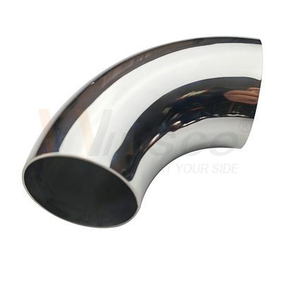 AISI 201 304 316 Satin specchio 76,2 mm 3 pollici OD manubrio in acciaio inossidabile gomito 1,2 mm-2,0 mm di spessore