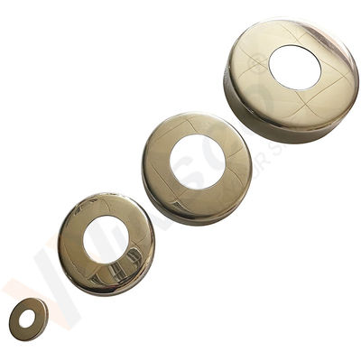 C304 C316 Acciaio inossidabile Copertura di base della balaustra per tubi rotondi di 12,7 mm 19 mm 1'31,8 mm 38,1 mm 2'