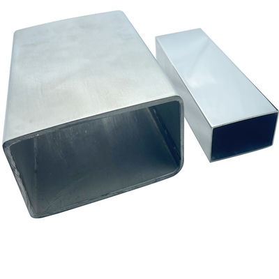 Tubo di acciaio inossidabile a parete spessa di 50 mm x 150 mm di grande dimensione ASTM A554 201 304 316 tubo rettangolare in acciaio inossidabile