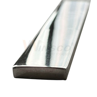Superficie personalizzabile 6 metri Verga rettangolare Platina Inox SS 201 304 316 Bar piatta in acciaio inossidabile lucidato