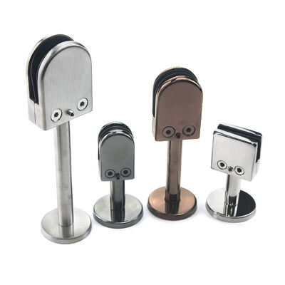 Bracket di pinza per ringhiera in vetro in acciaio inossidabile - resistente alla corrosione con finiture multiple per pannelli di vetro senza cornice