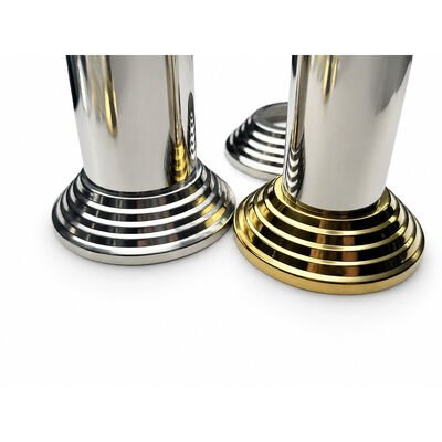 SS 201 304 Parti di stivale inossidabile Argento Oro Acciaio inossidabile Coperta di base del manubrio per 19 mm 1'' 2' 63.5 mm Newel Round Post