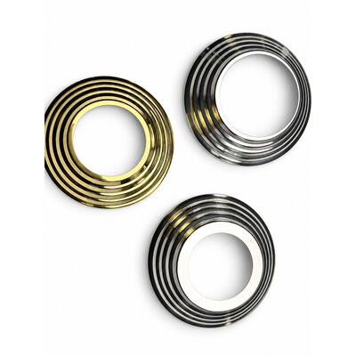 SS 201 304 Parti di stivale inossidabile Argento Oro Acciaio inossidabile Coperta di base del manubrio per 19 mm 1'' 2' 63.5 mm Newel Round Post