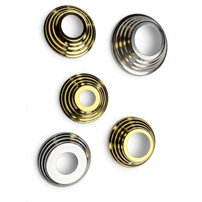 SS 201 304 Parti di stivale inossidabile Argento Oro Acciaio inossidabile Coperta di base del manubrio per 19 mm 1'' 2' 63.5 mm Newel Round Post