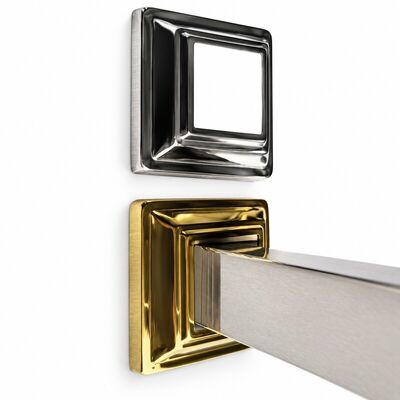 Copri basi quadrate per pali in acciaio inossidabile 201/304 per l'Arabia Saudita – Argento e Oro