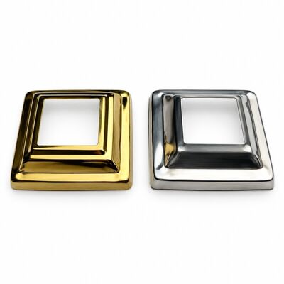 Copri basi quadrate per pali in acciaio inossidabile 201/304 per l'Arabia Saudita – Argento e Oro