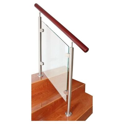 D Forma di graffetti per scale inossidabili di grado 304 316 Clampo in vetro in acciaio inossidabile per ringhiera rotonda di 38,1 mm 42,4 mm 48,3 mm 2'