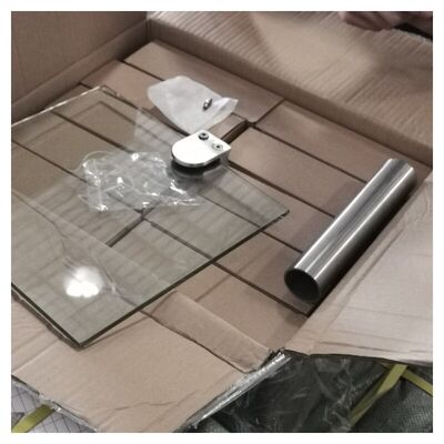 D Forma di graffetti per scale inossidabili di grado 304 316 Clampo in vetro in acciaio inossidabile per ringhiera rotonda di 38,1 mm 42,4 mm 48,3 mm 2'