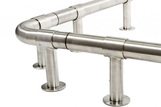 SS 201 304 316 Specchio 0,8 mm-3,0 mm Spessore 2'' Acciaio inossidabile Riling Pipe 50,8 mm Satin Saldato tubo rotondo inossidabile