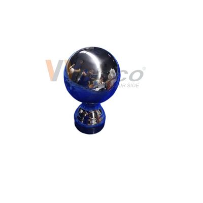 Grado 304 316 Inossidabile attrezzature per scale 80mm Dia Acciaio inossidabile Decorative Railing Ball per 50,8mm 2 pollici tubo rotondo