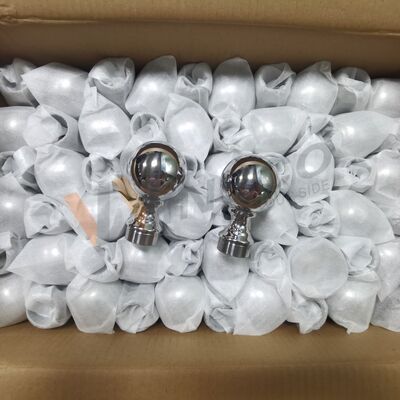 Grado 304 316 Inossidabile attrezzature per scale 80mm Dia Acciaio inossidabile Decorative Railing Ball per 50,8mm 2 pollici tubo rotondo