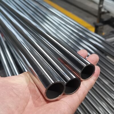 19 mm tubo di metallo inossidabile TP 201 304 316 superficie di specchio satinato 0,4 mm-1,5 mm spessore della parete 5/8 'tubo rotondo in acciaio inossidabile
