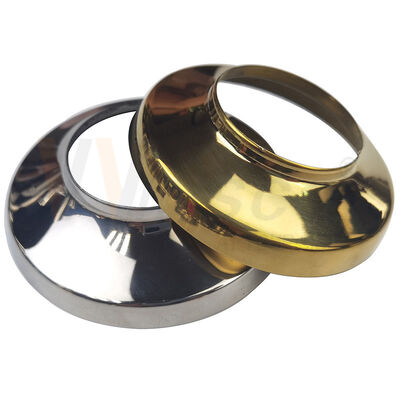 Fabbricante Argento Oro SS 201 304 316 Inossidabile Infissi per scale Inossidabile Acciaio inossidabile Copertura della base del palo per balaustra rotonda