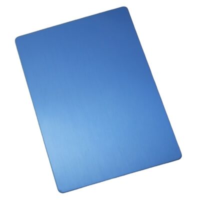 Lamiera in acciaio inossidabile SS201 laminata a freddo PVD blu hairline No.4 1220×2440mm 4x8ft Lastra decorativa in acciaio inox