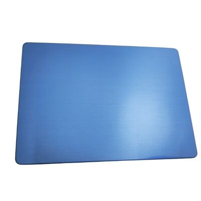 Lamiera in acciaio inossidabile SS201 laminata a freddo PVD blu hairline No.4 1220×2440mm 4x8ft Lastra decorativa in acciaio inox
