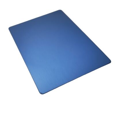 Lamiera in acciaio inossidabile SS201 laminata a freddo PVD blu hairline No.4 1220×2440mm 4x8ft Lastra decorativa in acciaio inox