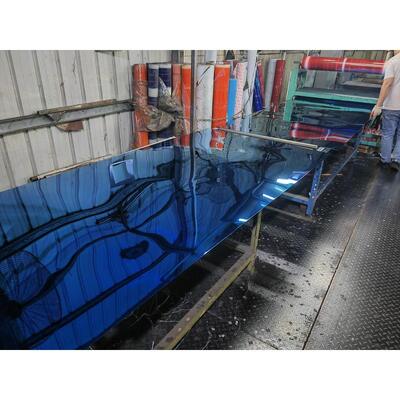 SS 201 lamiera di acciaio inossidabile laminata a freddo 1,2 mm 1,5 mm Zaffiro specchio blu Finito