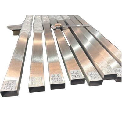 Tubo rettangolare in acciaio inossidabile 304 da 40x20x1,2 mm – Finitura spazzolata 180G