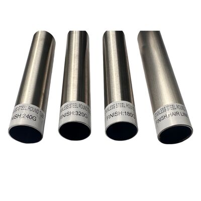 Tubo tondo in acciaio inossidabile finitura opaca 320G 240G WINSCO Metal per tubi decorativi in acciaio inossidabile