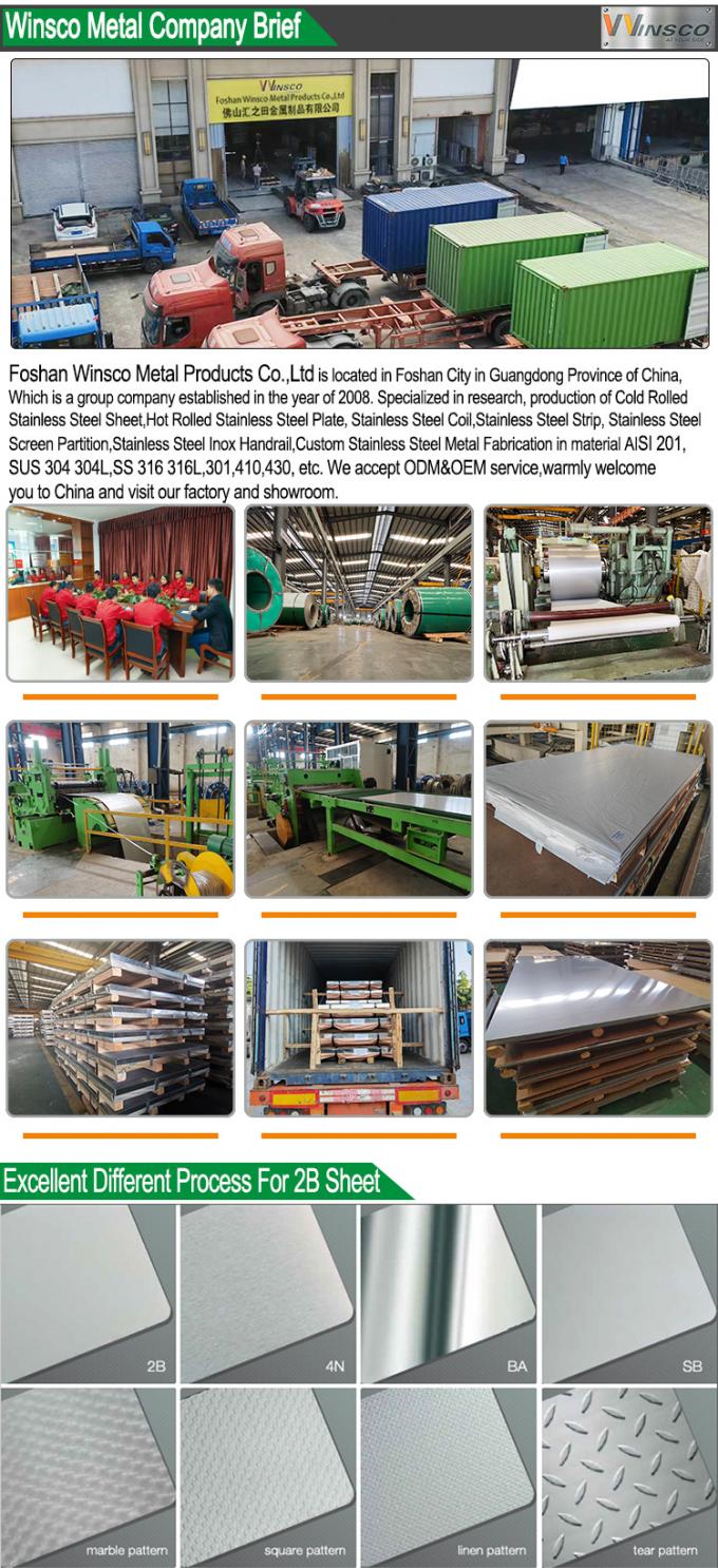 0.7mm 304 304L 2B stainless steel sheet 1250×2500mm