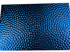 Lamiera martellata a specchio 8K in titanio blu SS