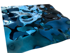 Foglio di increspatura dell'acqua SS Blue Mirror 8k