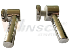 Contenitore di vetro in acciaio inossidabile con supporto per tubi