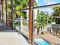 Lo specchio ha finito l'acciaio inossidabile Inox AISI 201 inferriata domestica della scala 304 316