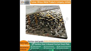 Lamiere in acciaio inossidabile rifinite con ondulazione dell'acqua a specchio Suiprise Winsco Metal 8K#mirrormetal#sheet#plate