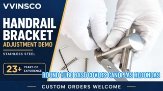 Coperture base per tubi tondi in acciaio inossidabile 304 | Canoplas Redondas per il Perù | VVINSCO